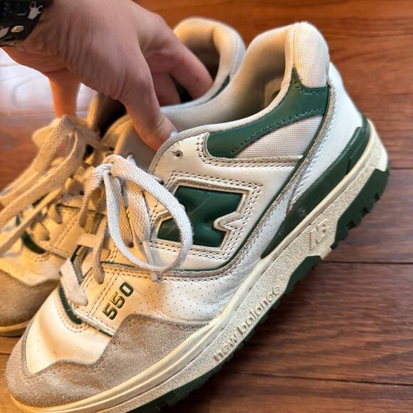 New Balance 550 White Team Forest Green sneakers size 5.5 main image 7